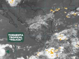 A las 10.00 hora local, el ciclón se situaba 1.055 kilómetros al sur-suroeste de Cabo San Lucas, en Baja California Sur. ESPECIAL / CONAGUA