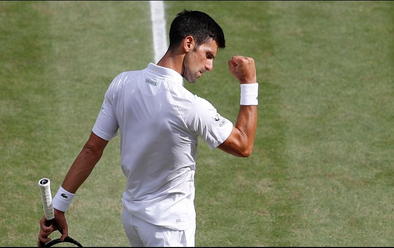 El jugador de Belgrado tiene en la mano la posibilidad de conquistar el llamado Golden Slam. Es decir, los cuatro Grand Slams y la medalla de oro olímpica en un mismo año.  AFP/P. NICHOLLS