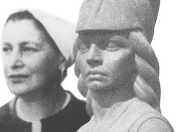 La modelo de la escultura fue Olivia Ramírez Ramos, esposa del entonces gobernador, el escritor Agustín Yáñez. ESPECIAL