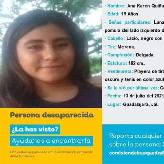 Reportan estudiante de sociología de la UdeG desaparecida
