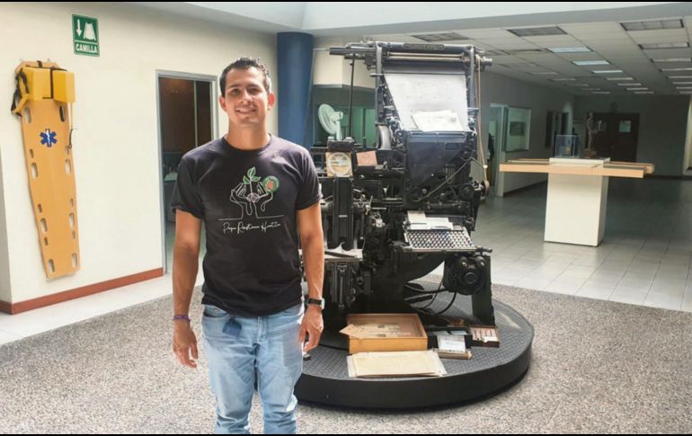JAVIER ARMENTA. El líder de la Federación de Estudiantes Universitarios, en la redacción de EL INFORMADOR