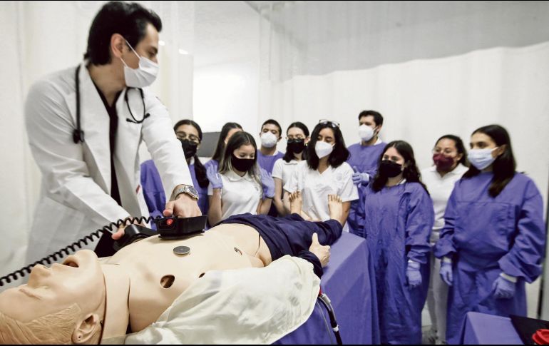 EXPERIENCIA. Los laboratorios para alumnos de ciencias de la salud ayudan con el aprendizaje práctico. EL INFORMADOR / G. Gallo