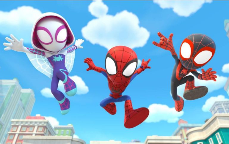 “Spidey y sus sorprendentes amigos” está dirigida a los niños y niñas en edad preescolar para pasar momentos con la familia. CORTESÍA / Disney+