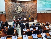 En sesión de pleno se rechazó la petición de que la iniciativa de reforma a la Ley del Instituto de Pensiones del Estado fuera remitida a la Comisión de Estudios Legislativos. EL INFORMADOR/R. Rivas