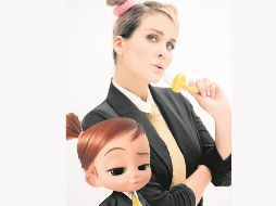 Verónica montes disfrutó al máximo el doblaje de “Jefe en pañales 2: Negocios de familia”. ESPECIAL