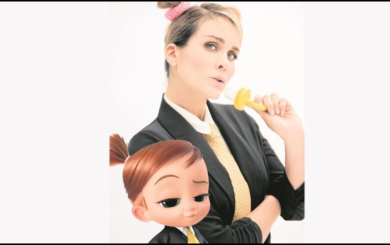 Verónica montes disfrutó al máximo el doblaje de “Jefe en pañales 2: Negocios de familia”. ESPECIAL