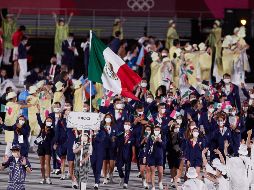 Las pancartas fueron elaboradas con plástico reciclado, en línea con el concepto de sostenibilidad esgrimido por los Juegos de Tokio, y un total de 57 personas. MEXSPORT / J. Martínez