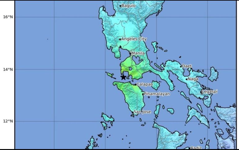 Informan que el temblor se sintió con intensidad en algunas zonas del país. EFE/USGS