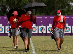 En la ronda clasificatoria las mexicanas sumaron entre las tres un total de mil 976 puntos. EFE/M. GUTIÉRREZ