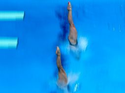 Las mexicanas quedaron a nueve unidades de distancia de poder conquistar una medalla desde el trampolín de tres metros. AP/M. Schrader