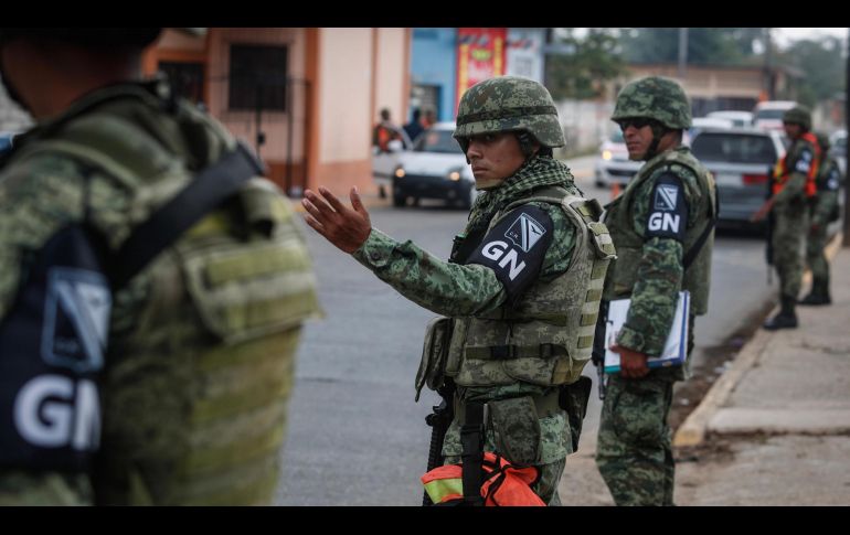 AMLO dijo que para garantizar que la Guardia Nacional sea incorruptible a través de los años, es necesario convertirla en una rama de la Secretaría de la Defensa Nacional. NTX / ARCHIVO