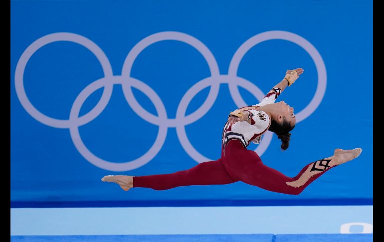 La participación de Pauline Schaefer-Betz en el ejercicio de piso. AP/W. Bull