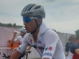 Poco más de 28 kilómetros fueron los que recorrió Ulloa en el campo de ciclismo de montaña de Izu. TWITTER/@COM_Mexico