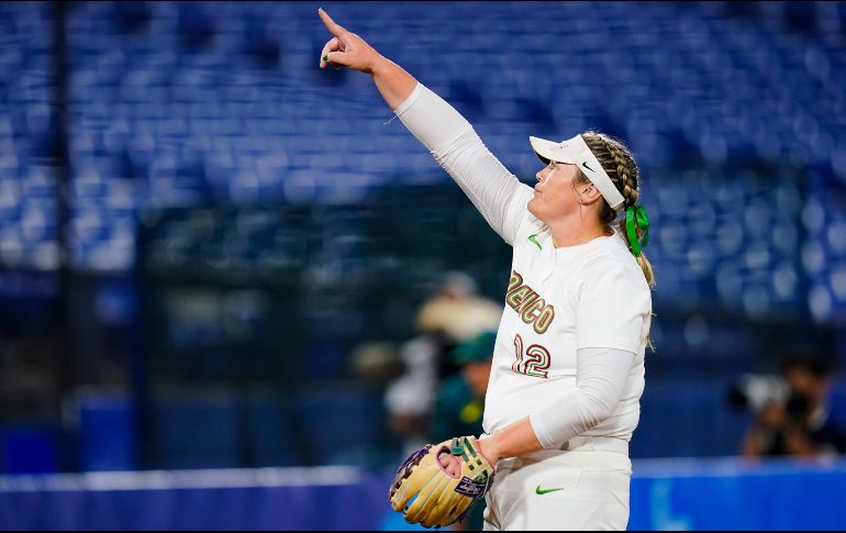 El triunfo de las mexicanas fue guiado por la lanzadora ganadora Dallas Escobedo quien tiró las siete entradas de cinco imparables, una carrera, cinco ponches y una base por bolas. AP / M. Slocum