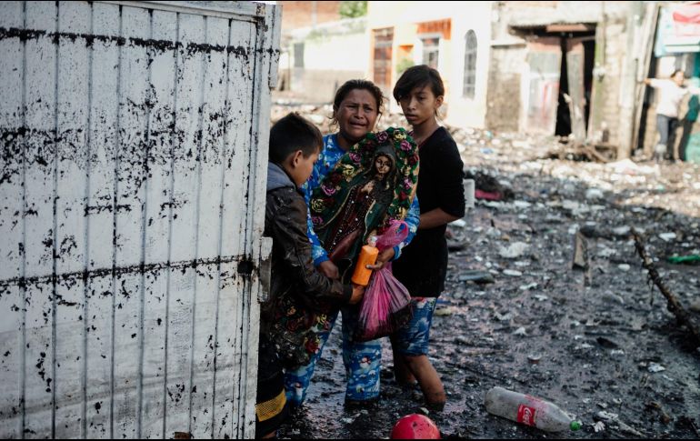 “Prácticamente perdimos todo. Rescataron lo que pudieron, porque el agua subió muy rápido”, dijo Ana Rosa. EL INFORMADOR / G. GalloEL INFORMADOR / G. Gallo