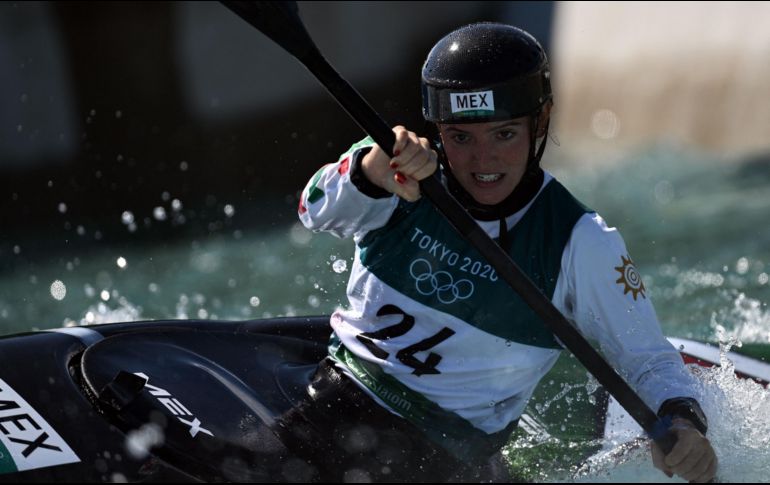 Sofía Reinoso había tenido una gran actuación en las pruebas clasificatorias, pero en las semifinales quedó lejos de las líderes. AFP/C. Triballeau