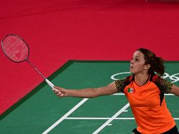 La madrugada de este martes, Haramara Gaitán cayó en dos sets por parciales de 21-7 y 21-10 frente a la representante de Singapur. AFP / P. Pardo