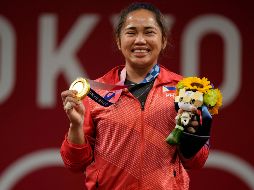 La de Hidilyn Diaz es la primera medalla de oro de la historia olímpica de Filipinas, que contaba hasta ahora con diez metales pero ninguno dorado. AP / L. Bruno