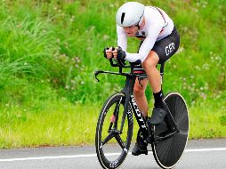 QUEDÓ EN EL LUGAR 19 . El ciclista Nikias Arndt en concentrado en la competencia. EFE