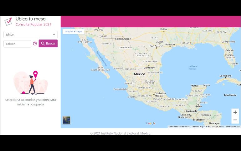Una opción para conocer las casillas para participar en la consulta popular es en: ubicatumesa.ine.mx. ESPECIAL