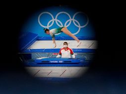 Dafne Navarro ocupó el octavo puesto de la competencia con 48.345 puntos. AP/A. Landis