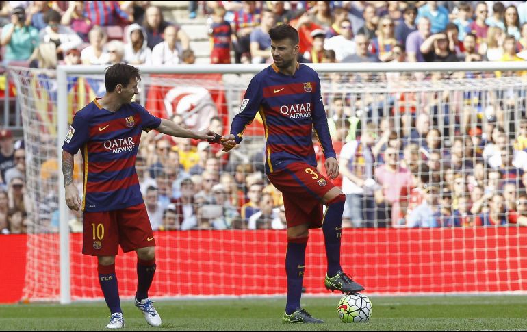 Además del tema de Messi, Piqué hizo un análisis de la última campaña disputada. EFE/ARCHIVO