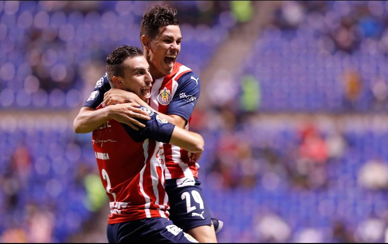 EL PRIMERO. Alejandro Mayorga marcó el primer gol de las Chivas. IMAGO7