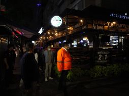 Durante el recorrido de vigilancia, también estuvieron presentes representantes de la industria restaurantera, antros y bares. ESPECIAL / Gobierno de Guadalajara