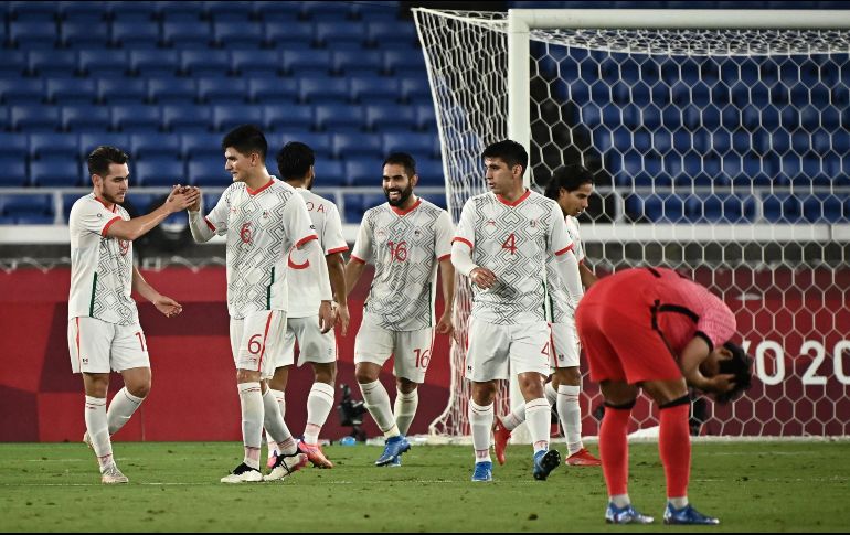 El Tricolor dirigido por Jaime Lozano aplastó 6-3 a Corea del Sur en los Cuartos de Final y se clasificó así a las Semifinales de los Juegos Olímpicos para seguir soñando con emular la medalla de Londres 2012. AFP / L. Bonaventure
