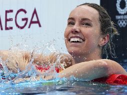 Emma McKeon adornó su victoria tras imponerse con un tiempo de 23.81 segundos, con un nuevo récord olímpico, el tercero que la oceánica bate en esta prueba en la capital japonesa. XINHUA