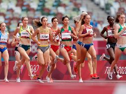 La mexicana finalizó en la posición número 12 con un cronómetro de 4:08.15 minutos. EFE/J. RONCORONI