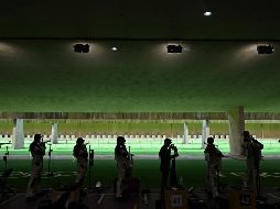 La eliminatoria que consiste en 120 tiros divididos en tres modalidades simplemente no tuvo resultados satisfactorios para José Luis Sánchez. AFP/ T. Mustafa