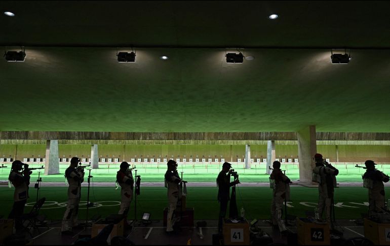 La eliminatoria que consiste en 120 tiros divididos en tres modalidades simplemente no tuvo resultados satisfactorios para José Luis Sánchez. AFP/ T. Mustafa