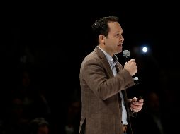 Más tarde, Clemente Castañeda informó que en Jalisco la economía va en ascenso. EL INFORMADOR/ARCHIVO