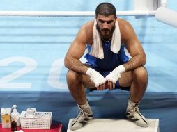 INSISTE. El púgil quiere que se reanude el combate. AFP