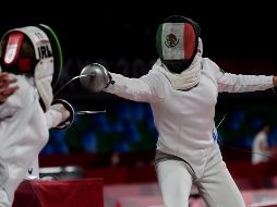 Mariana Arceo durante su combtae contra la irlandesa Natalya Coyle. La tapatía consiguió 180 puntos y terminó en la posición 32. AFP/P. Pardo