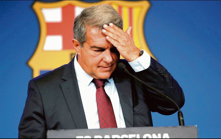 El mandamás Joan Laporta fue claro sobre la dura decisión que fue no renovar con Lio, el jugador más amado del barcelonismo. EFE