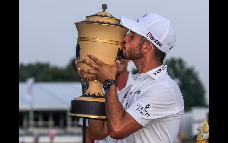 EL PRIMERO. Abraham Ancer ganó el WGC FedEx St Jude, su primer título de la PGA. EFE/T. MAURY