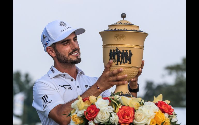 EL PRIMERO. Abraham Ancer ganó el WGC FedEx St Jude, su primer título de la PGA. EFE/T. MAURY