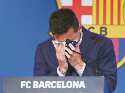 Sufrió. Incluso antes de tomar la palabra, Lionel ya lloraba ante los presentes. AP