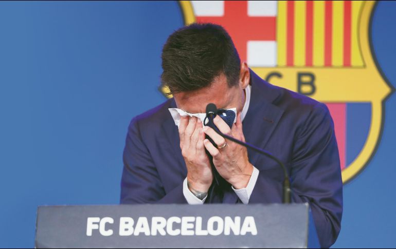 Sufrió. Incluso antes de tomar la palabra, Lionel ya lloraba ante los presentes. AP