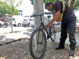 INSEGURIDAD. También hay una cifra negra de hurtos de bicicletas que no se denuncian. EL INFORMADOR / A. CAMACHO