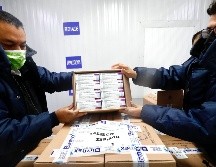 El cargamento constituye la entrega número 33 de vacunas anti COVID-19 a Jalisco por parte del Gobierno federal. ESPECIAL/Gobierno de Jalisco