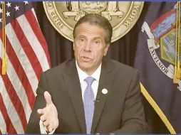 Andrew Cuomo dio una conferencia de prensa en la que anunció la dimisión como gobernador de Nueva York; asimismo, se disculpó con las mujeres que agredió. AP/Oficina del gobernador de Nueva York