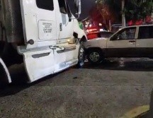 El percance se registró alrededor de las 6 de la mañana. ESPECIAL /