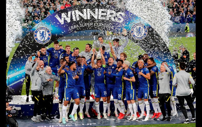 PERSISTENTES. Chelsea había perdido sus 3 últimas finales de Supercopa de Europa. EFE/J. CÁRDENAS