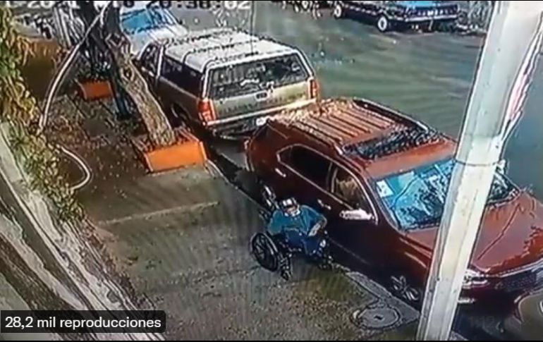 Presuntamente había realizado varias robos de este tipo.TWITTER/ SUN