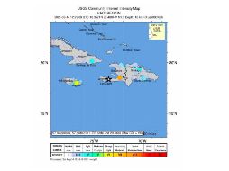 El sismo se registró a las 08.29 hora local (12.29 GMT) y tuvo una profundidad de 10 kilómetros, de acuerdo con la información. EFE / USGS
