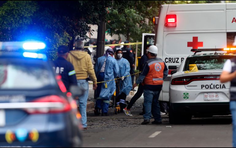 De acuerdo con el último reporte de Protección Civil, hay 26 lesionados de los cuales 12 están graves, de estos hay cuatro menores de edad y dos que tienen COVID-19, y 14 personas más con heridas menores. EFE / S. Gutiérrez
