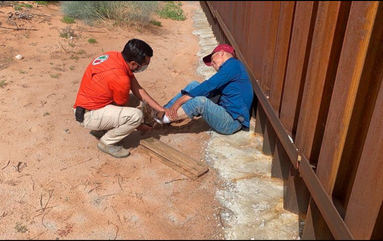 Accidentes. En el año 2020 las autoridades registraron 186 muertes al intentar cruzar a Estados Unidos. EFE